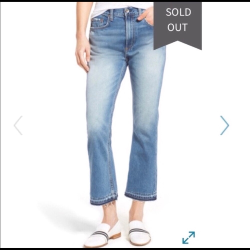 rag & bone high waisted flares